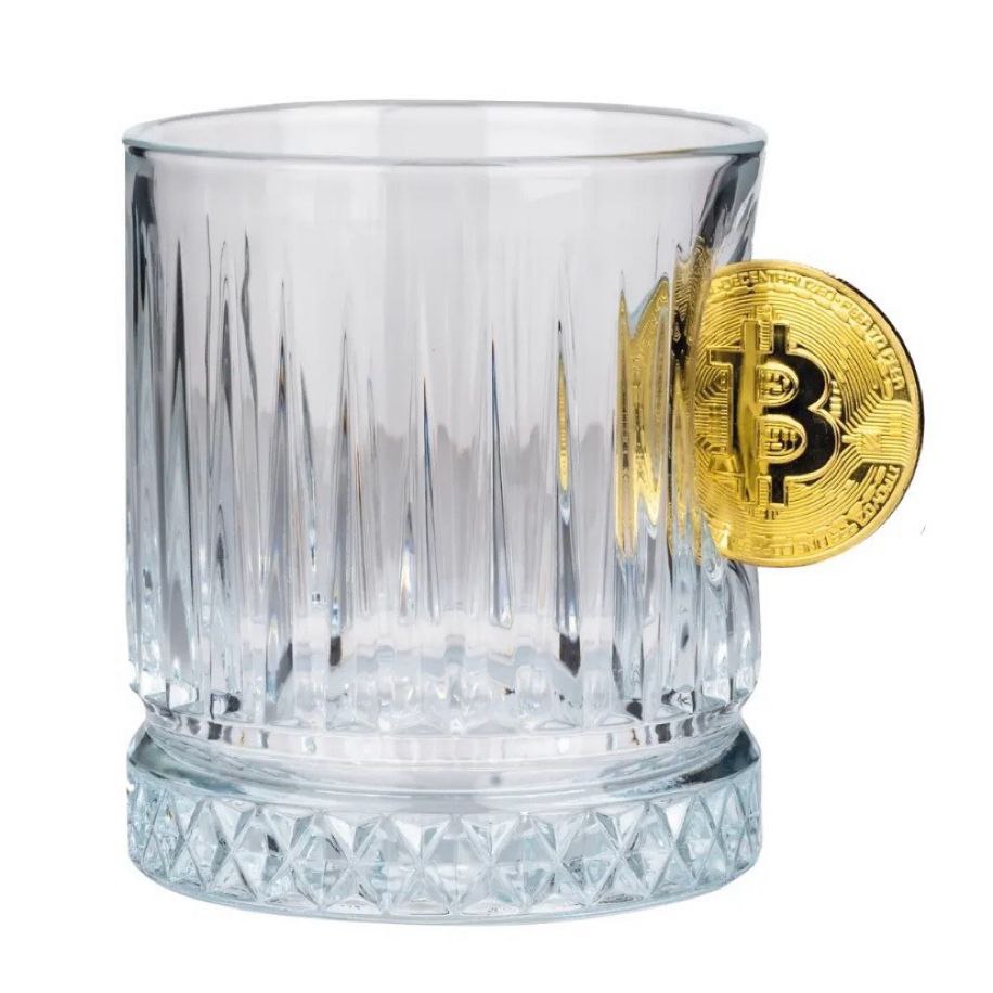 Ekantex Kristal Bitcoin Viski Bardağı