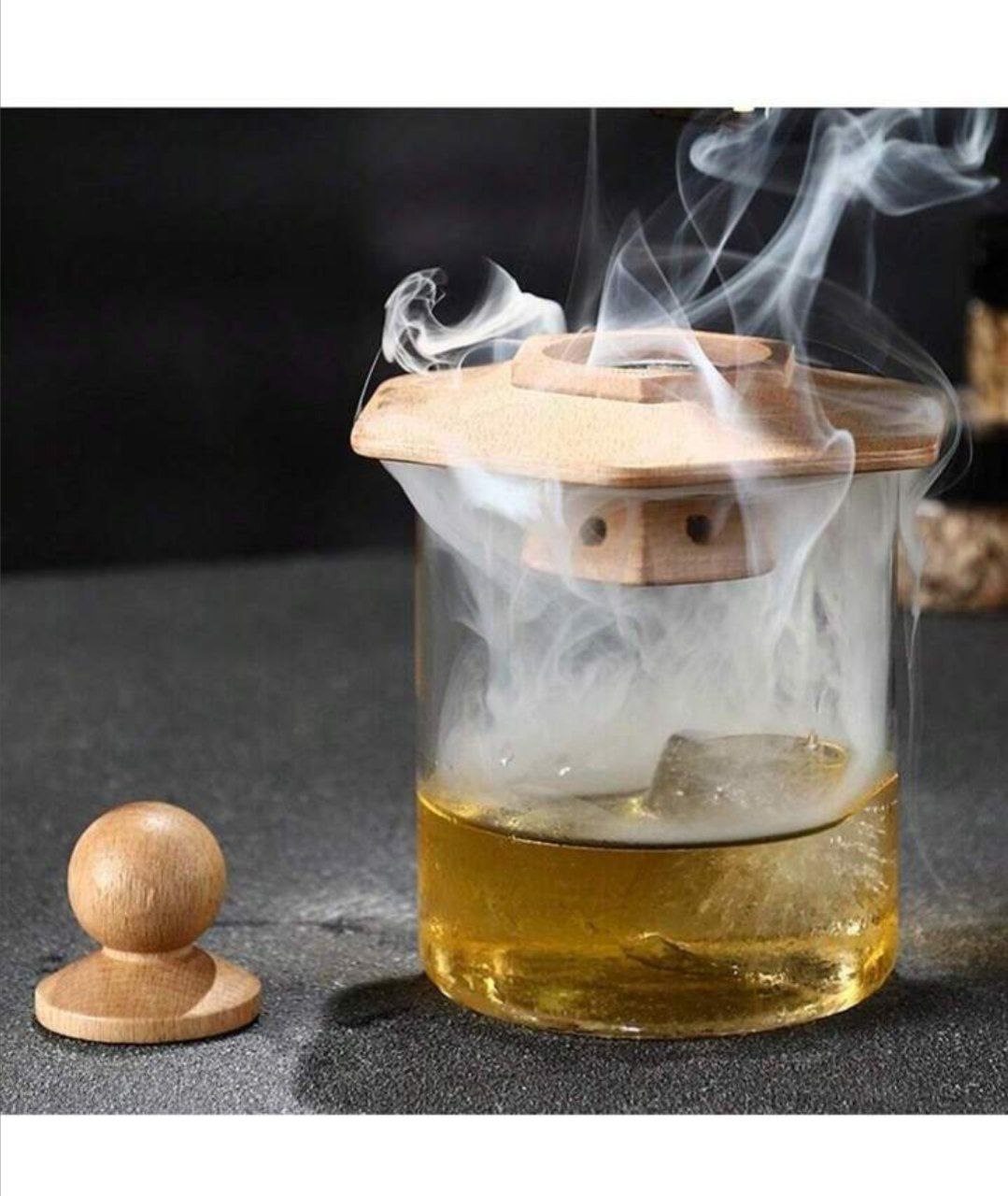 Ahşap Kokteyl Tütsüleme Seti