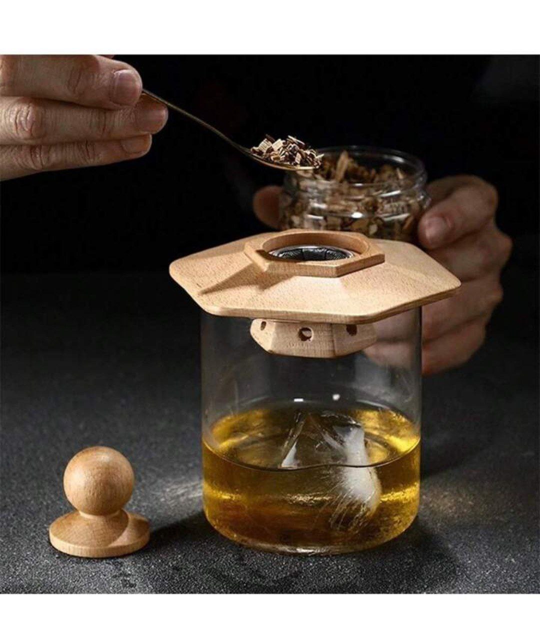 Ahşap Kokteyl Tütsüleme Seti