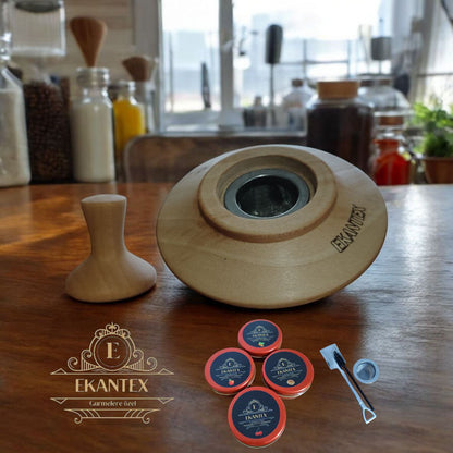 Ahşap Kokteyl Tütsüleme Seti